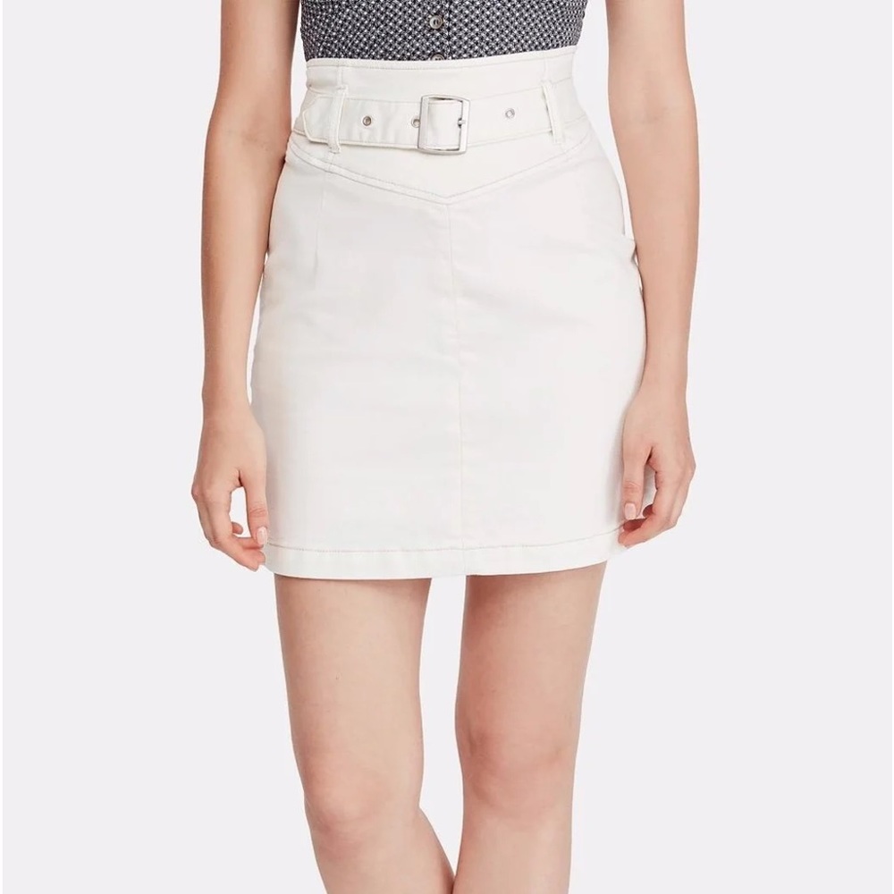 Free People Belted Mini Skirt